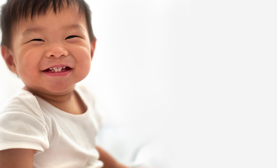 Infant smiling